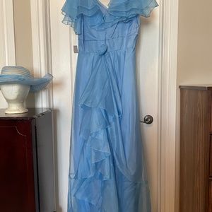 Bridesmaid/Prom Gown & Hat